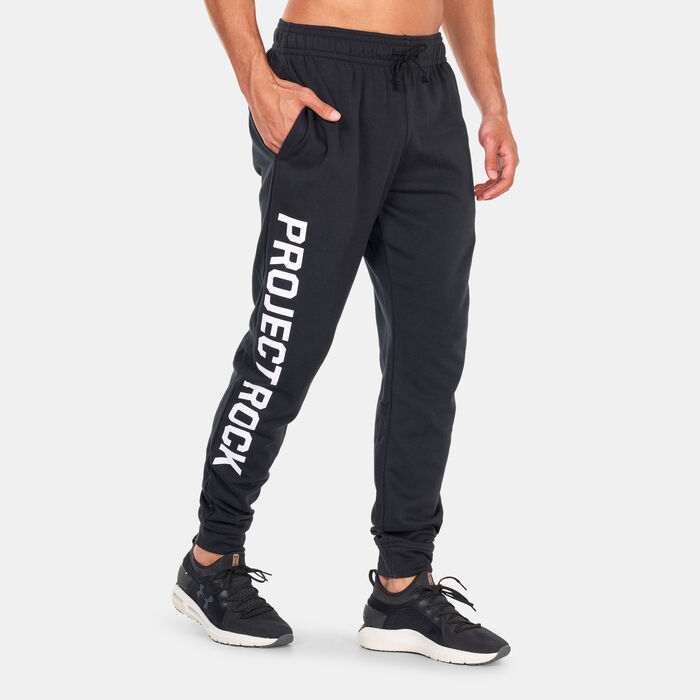 Under Armour Men's Project Rock Terry Joggers Black image number 0