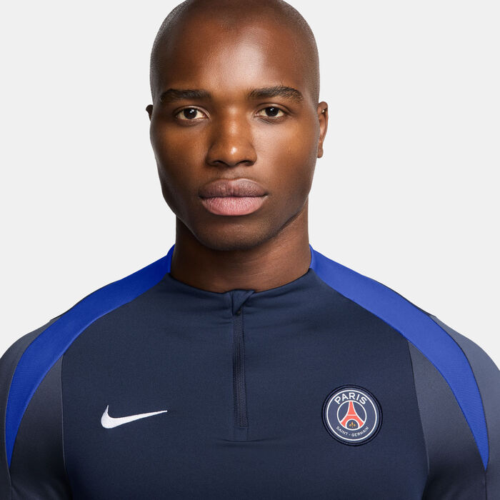 Nike Men's Paris Saint-Germain Strike Dri-FIT Football Drill Top Blue image number 2