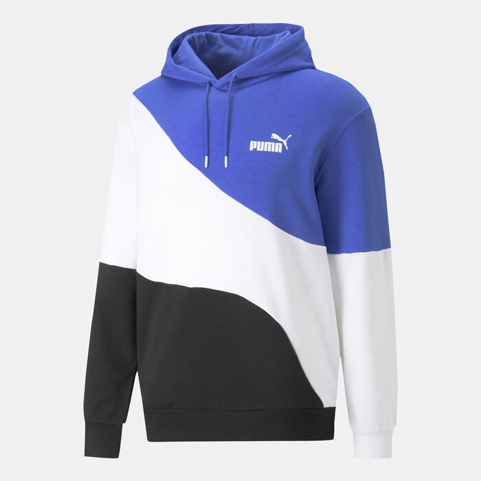 PUMA Men's POWER Cat Hoodie Blue image number 0