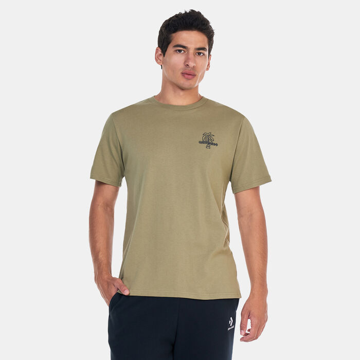 Converse Men's Festival Stamp Art T-Shirt Green image number 0