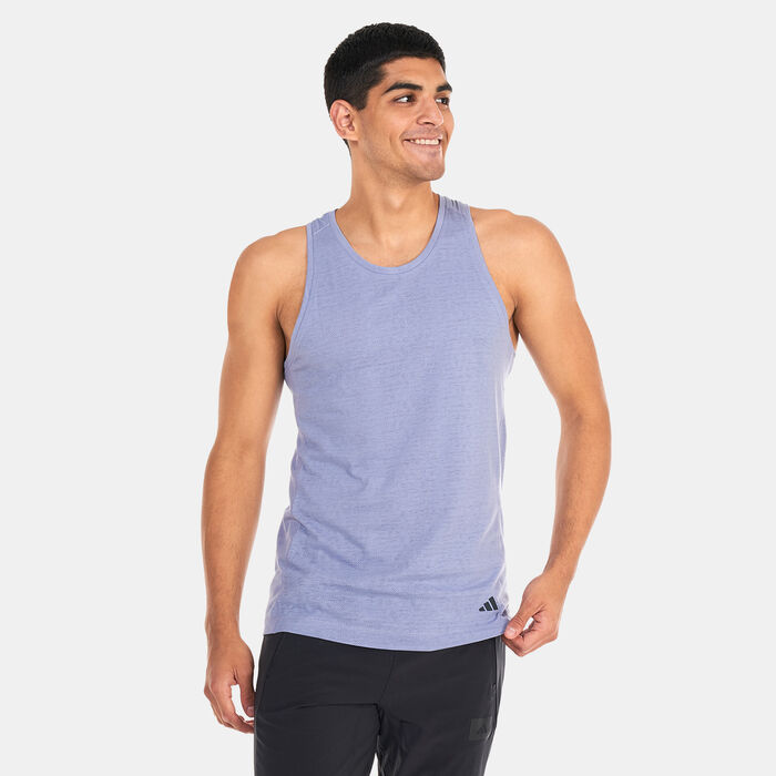 adidas Men's Yoga Training Tank Top Grey adidas Men's Yoga Training Tank Top Grey image number 0