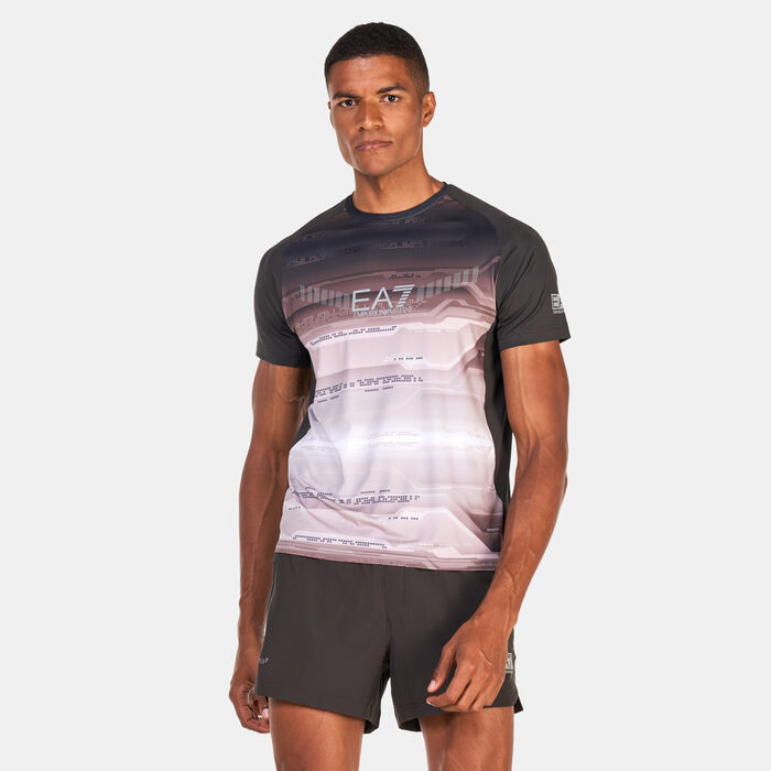 EA7 Emporio Armani Men's Ventus 7 T-Shirt Grey EA7 Emporio Armani Men's Ventus 7 T-Shirt Grey image number 0