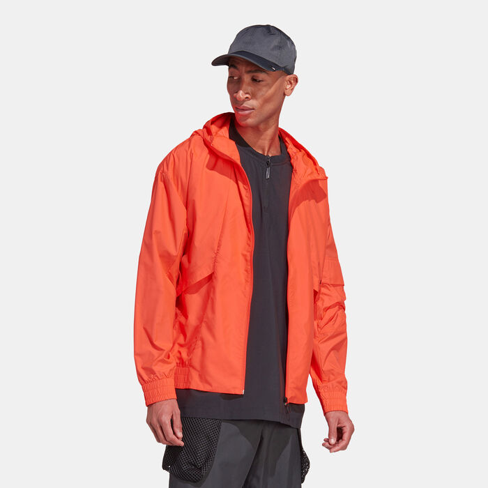 adidas Men's City Escape Windbreaker Jacket Orange adidas Men's City Escape Windbreaker Jacket Orange image number 2