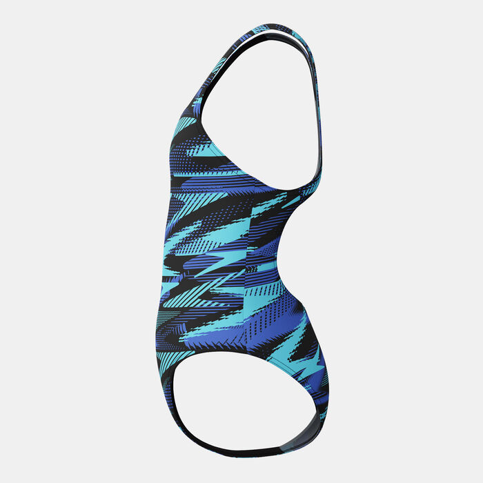 Speedo Kids' HyperBoom Medalist One-Piece Swimsuit Blue Speedo Kids' HyperBoom Medalist One-Piece Swimsuit Blue image number 3