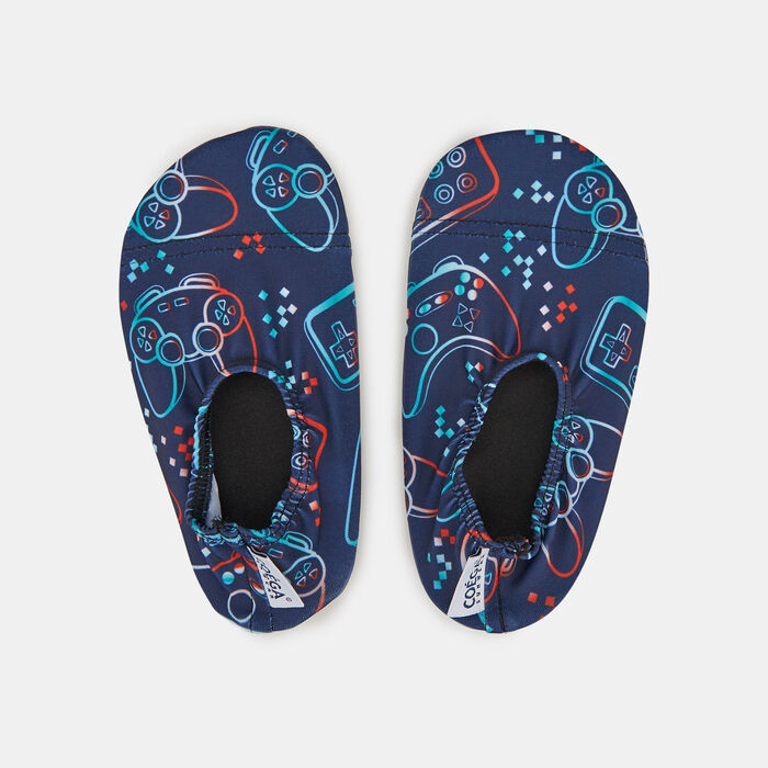 COEGA Kids' Allover Print Pool Beach Shoe Blue COEGA Kids' Allover Print Pool Beach Shoe Blue image number 0