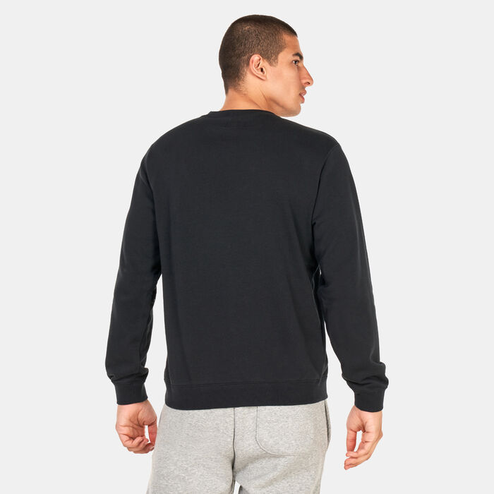 Converse Star Chevron Embroidered Sweatshirt Black Converse Star Chevron Embroidered Sweatshirt Black image number 1