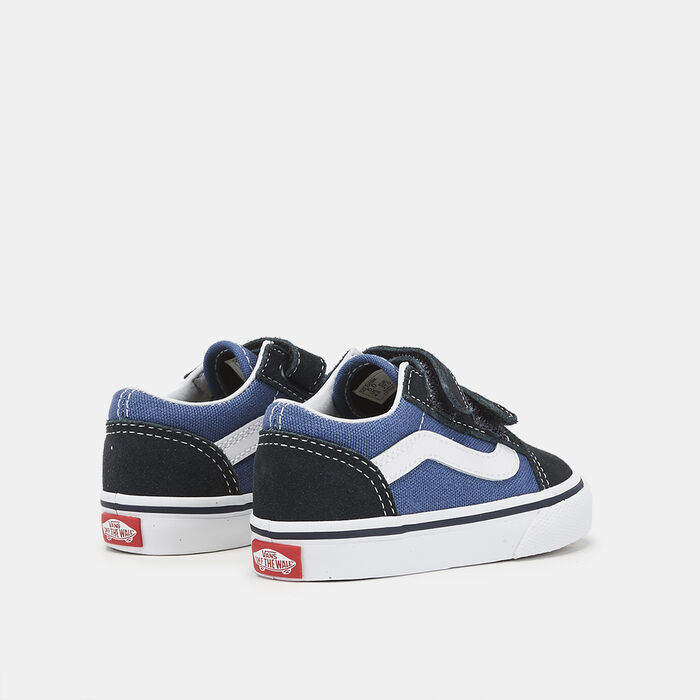 Vans Kids' Old Skool Unisex Velcro Shoes (Baby & Toddler) Blue image number 2