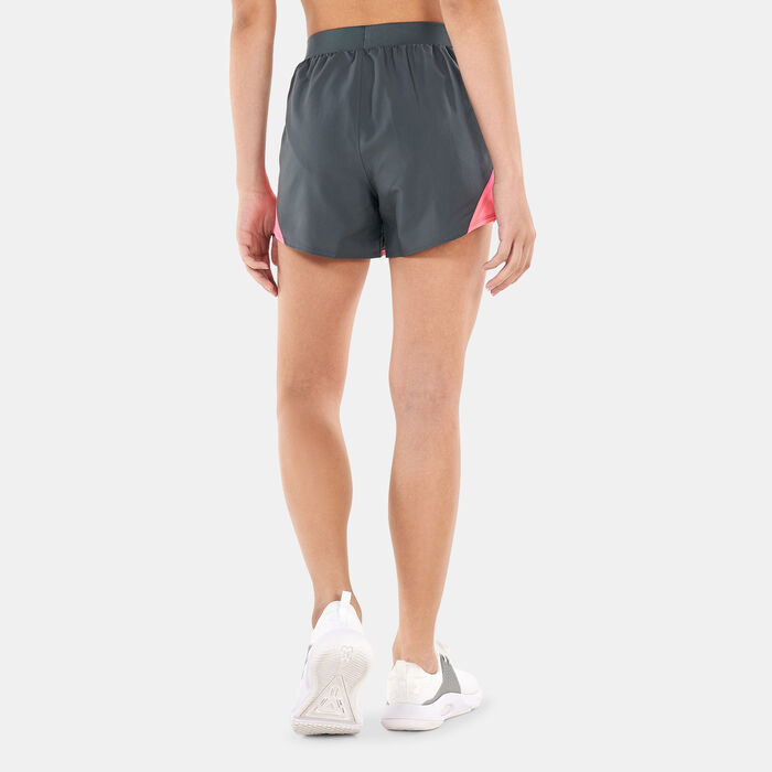 Under Armour Women's UA Fly-By 2.0 Shorts Grey Under Armour Women's UA Fly-By 2.0 Shorts Grey image number 0