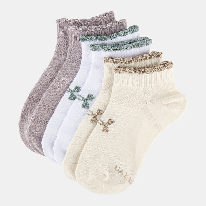 Under Armour Essential Ankle Socks (3 Pairs) Grey Under Armour Essential Ankle Socks (3 Pairs) Grey image number 0