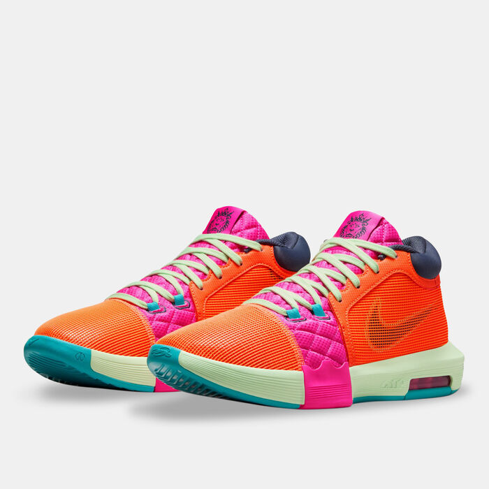 Nike LeBron Witness 8 Basketball Shoes Orange image number 1