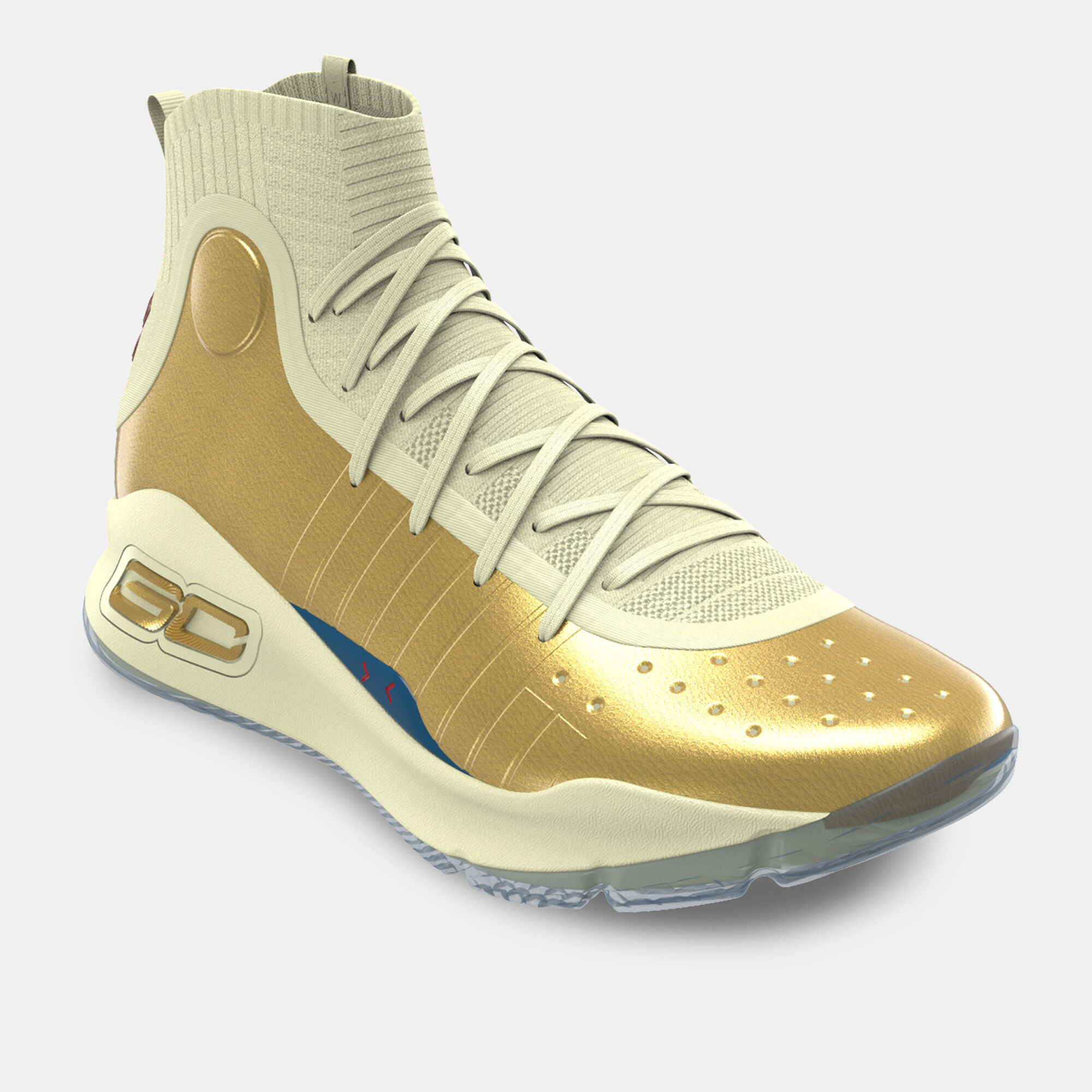 Under armour curry 4 mens yellow top