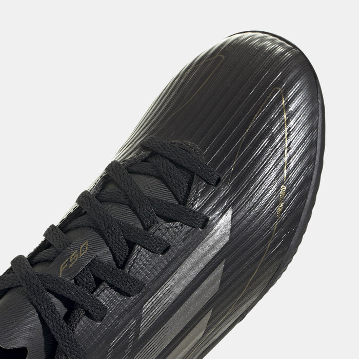 adidas Kids' F50 League Turf Ground Football Shoes Black image number 4