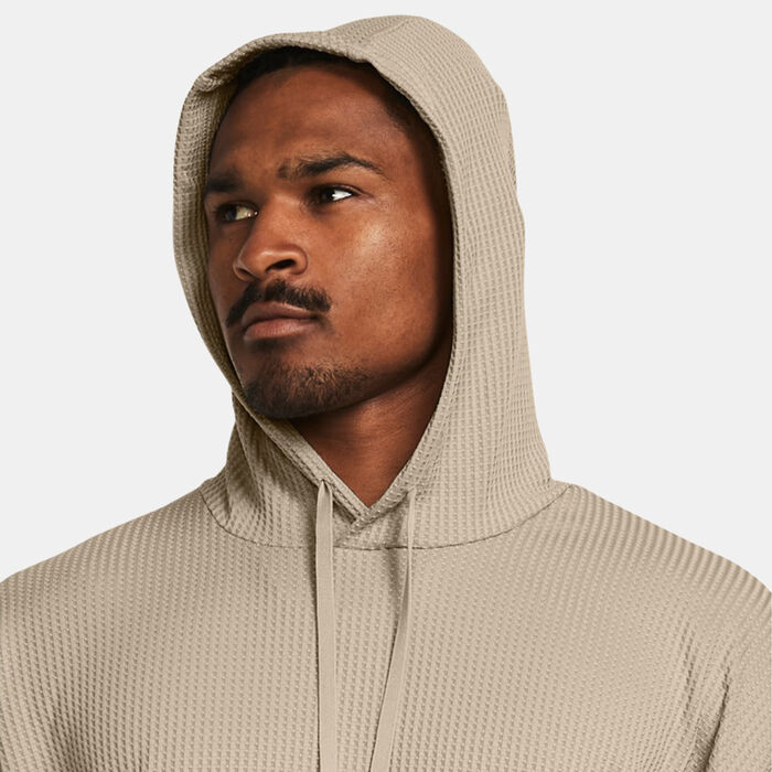 Under Armour Men's Rival Waffle Hoodie Brown image number 3
