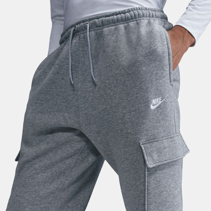 Nike Men's Club Fleece Cargo Pants Grey Nike Men's Club Fleece Cargo Pants Grey image number 3