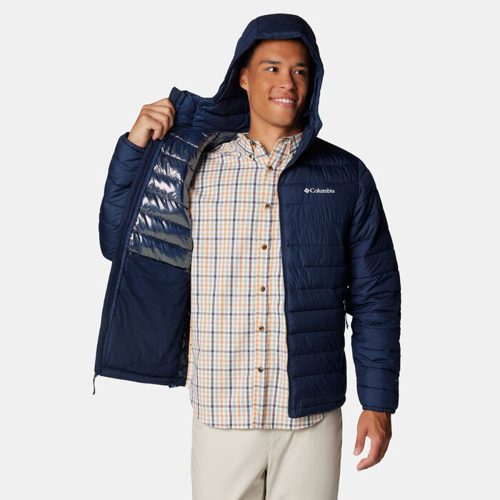 Columbia Men's Powder Lite II Hiking Puffer Jacket Blue Columbia Men's Powder Lite II Hiking Puffer Jacket Blue image number 4