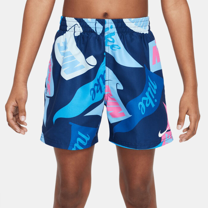 Nike Swim KIds' Swimming Volley Shorts Blue image number 3