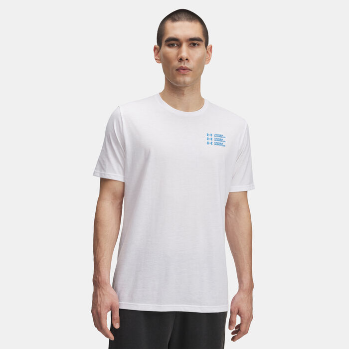 Under Armour Men's Triple Stack Logo T-Shirt White image number 0