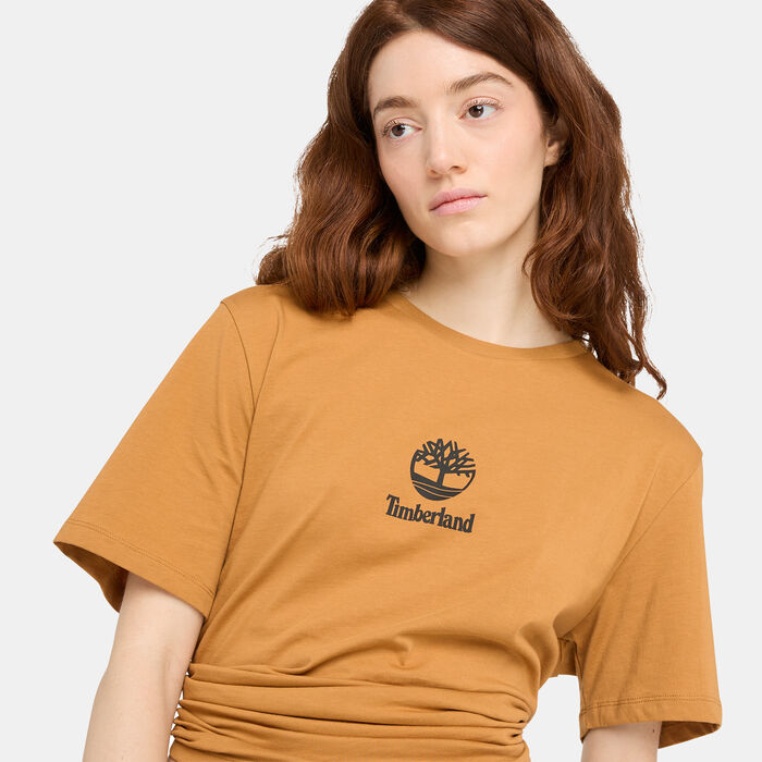 Timberland Men's Small Logo T-Shirt Brown Timberland Men's Small Logo T-Shirt Brown image number 3