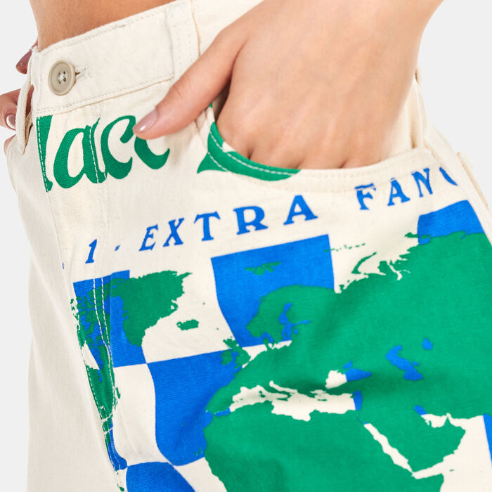 Vans Women's Eco Positivity Shorts White Vans Women's Eco Positivity Shorts White image number 2