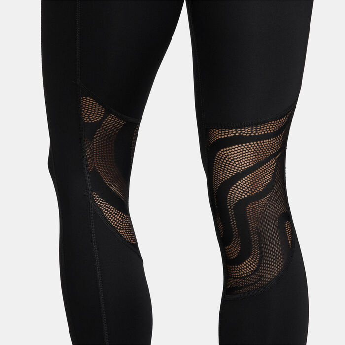 Nike Women's Fast 7/8 Running Leggings Black Nike Women's Fast 7/8 Running Leggings Black image number 2