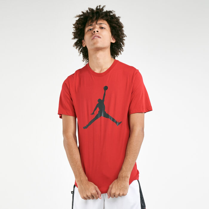 Jordan Men's Jumpman Crew T-Shirt Red Jordan Men's Jumpman Crew T-Shirt Red image number 0