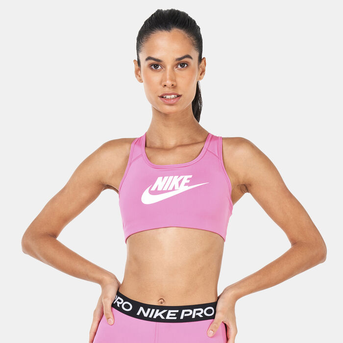 Nike Women's Dri-FIT Swoosh Sports Bra Pink image number 0