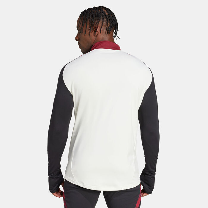 adidas Men's Manchester United Tiro 24 Football Training 1/4-Zip Top Black adidas Men's Manchester United Tiro 24 Football Training 1/4-Zip Top Black image number 1