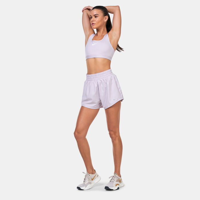 Nike Women's Dri-FIT Swoosh Medium-Support Training Sports Bra Grey Nike Women's Dri-FIT Swoosh Medium-Support Training Sports Bra Grey image number 2