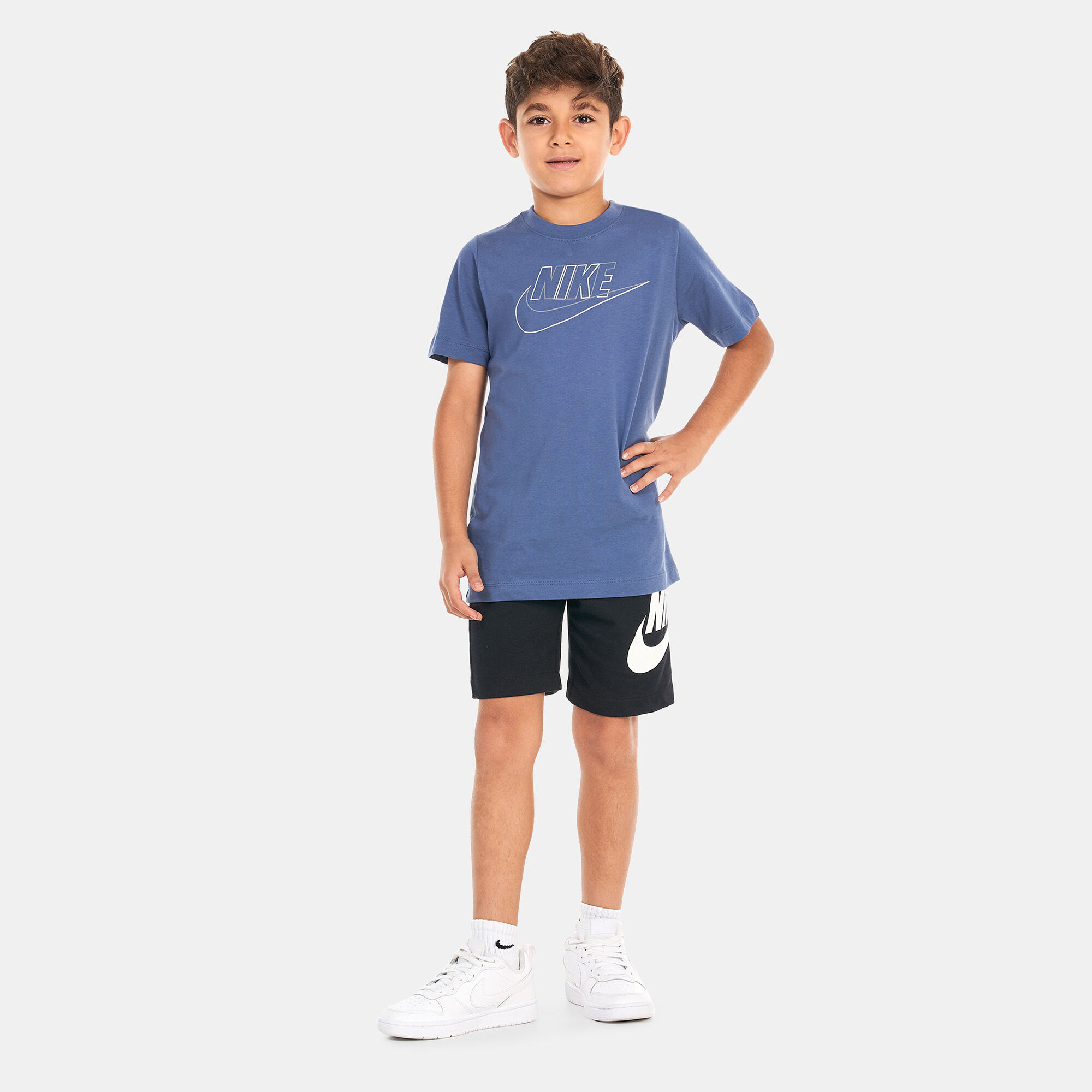 Buy Nike Kids Sportswear T Shirt Older Kids Blue in KSA SSS