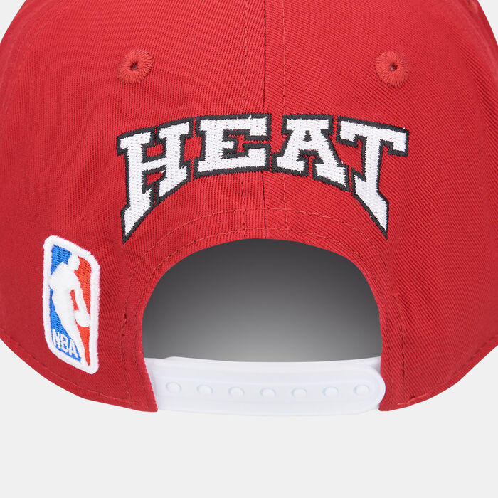 New Era Men's NBA Miami Heat Rear Logo 9FIFTY Cap Red image number 1