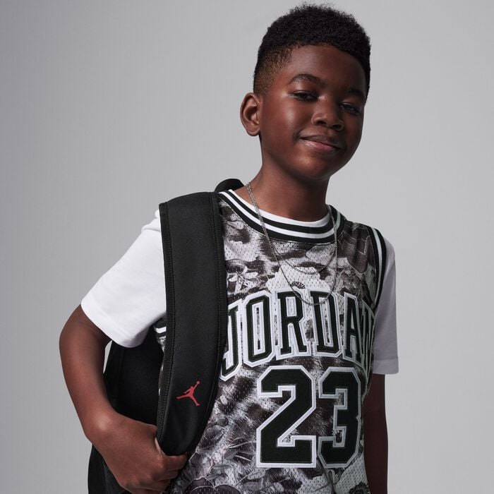 Jordan Kids' 23 Striped Jersey Top Grey Jordan Kids' 23 Striped Jersey Top Grey image number 1