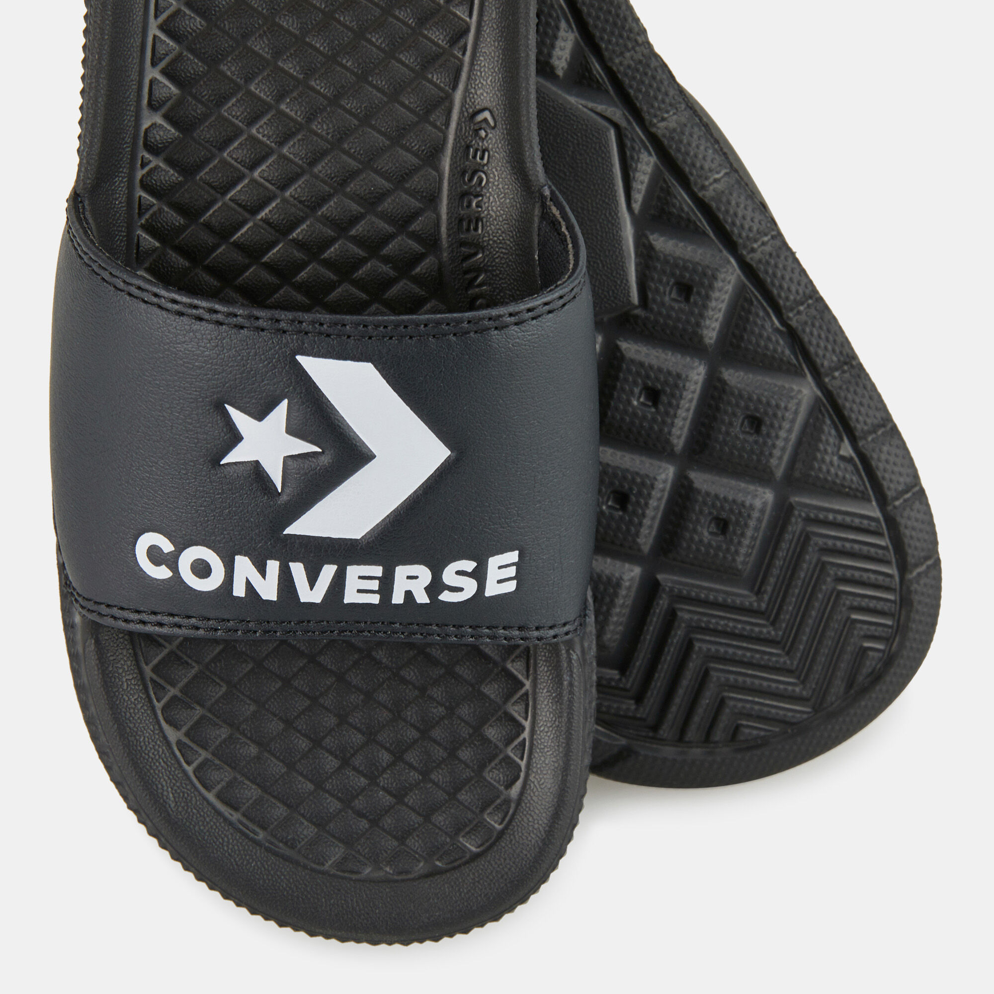 Converse deals slides black