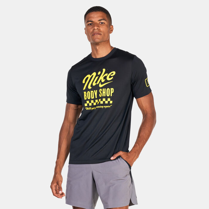 Nike Men's Dri-FIT Body Shop T-Shirt Black Nike Men's Dri-FIT Body Shop T-Shirt Black image number 0