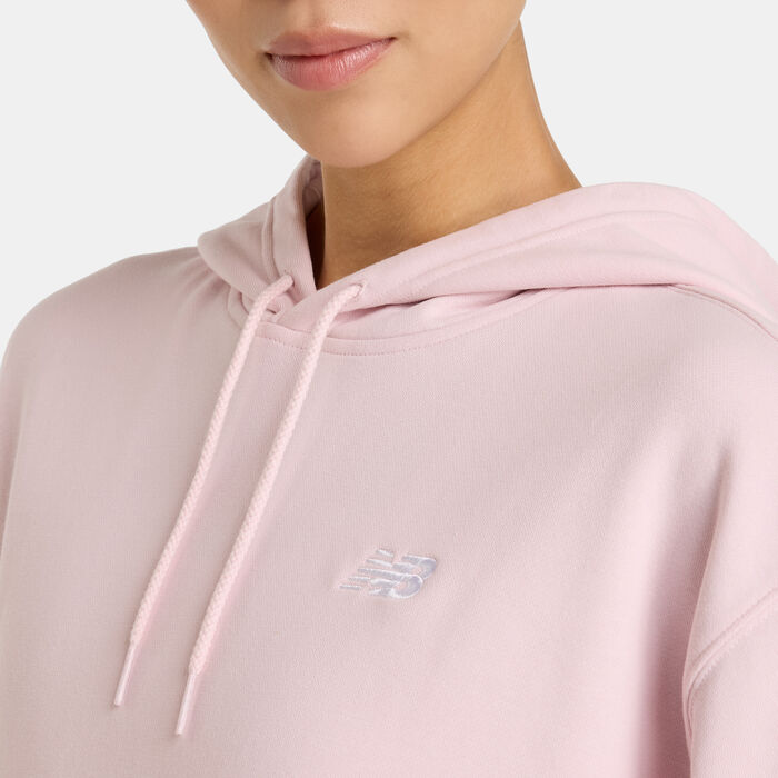 New Balance Women's Sport Essentials French Terry Hoodie Pink New Balance Women's Sport Essentials French Terry Hoodie Pink image number 3