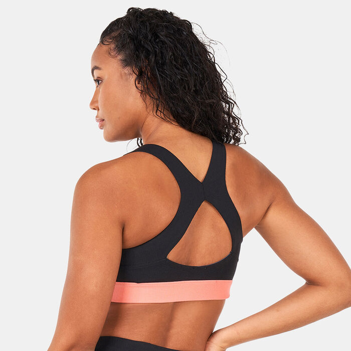 PUMA Women's Maggie Stephenson Low Impact Sports Bra Grey PUMA Women's Maggie Stephenson Low Impact Sports Bra Grey image number 1