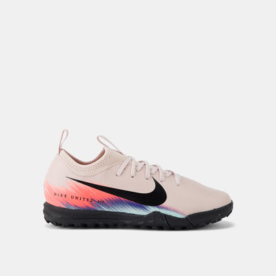 Nike Kids' Mercurial Vapor 16 Academy Turf Ground Football Shoes Pink