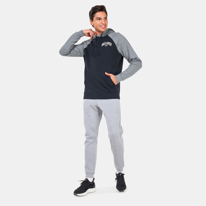 Under Armour Men's UA Rival WM Colourblock Hoodie Black Under Armour Men's UA Rival WM Colourblock Hoodie Black image number 2