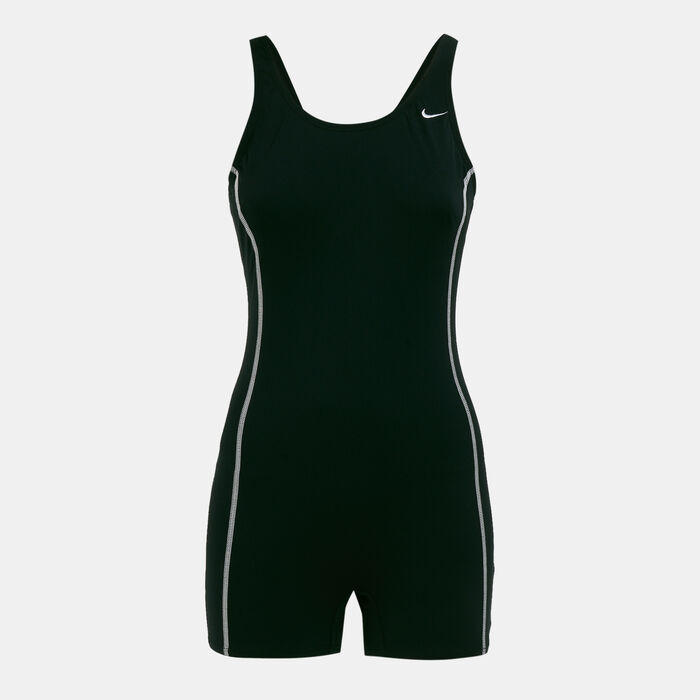 Nike Swim Women's Poly Solid Legsuit yellow Nike Swim Women's Poly Solid Legsuit yellow image number 0