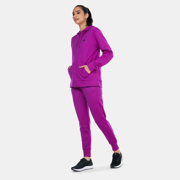 Under Armour Women's Armour Fleece® Hoodie Purple Under Armour Women's Armour Fleece® Hoodie Purple image number 2