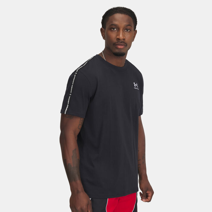 Under Armour Men's Icon Taping T-Shirt Black Under Armour Men's Icon Taping T-Shirt Black image number 0