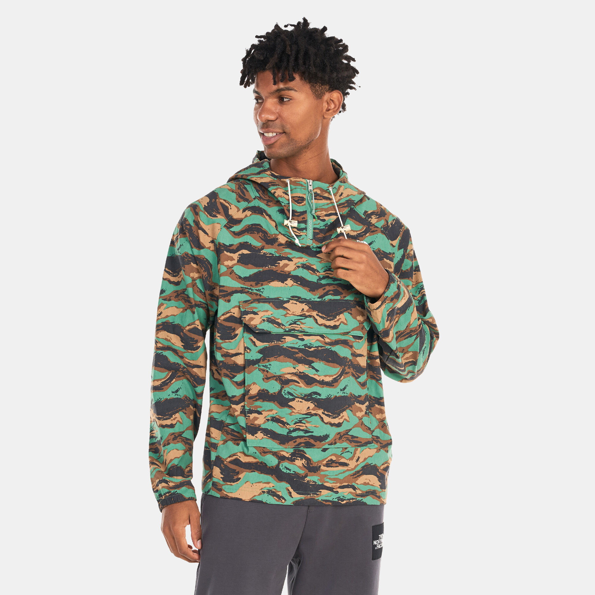 North face sale camo pullover