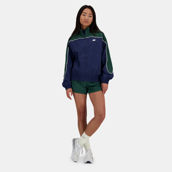 New Balance Women's Sportswears Greatest Hits Jacket Blue New Balance Women's Sportswears Greatest Hits Jacket Blue image number 5