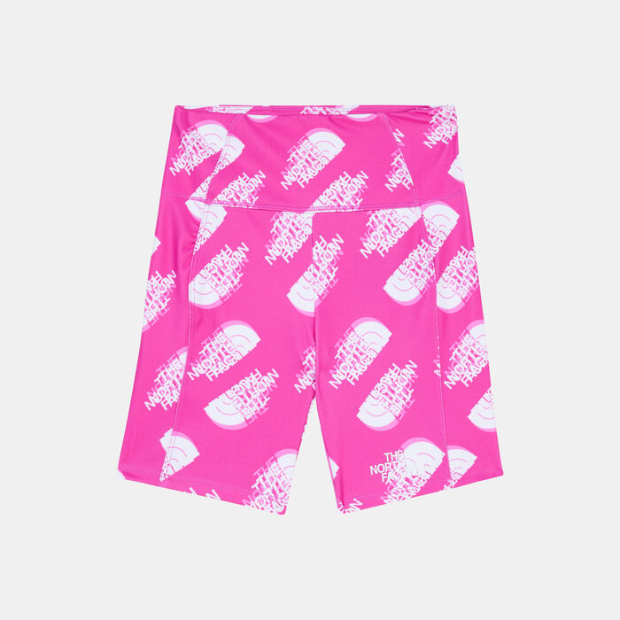 The North Face Kids' Printed Never Stop Bike Shorts Pink image number 0