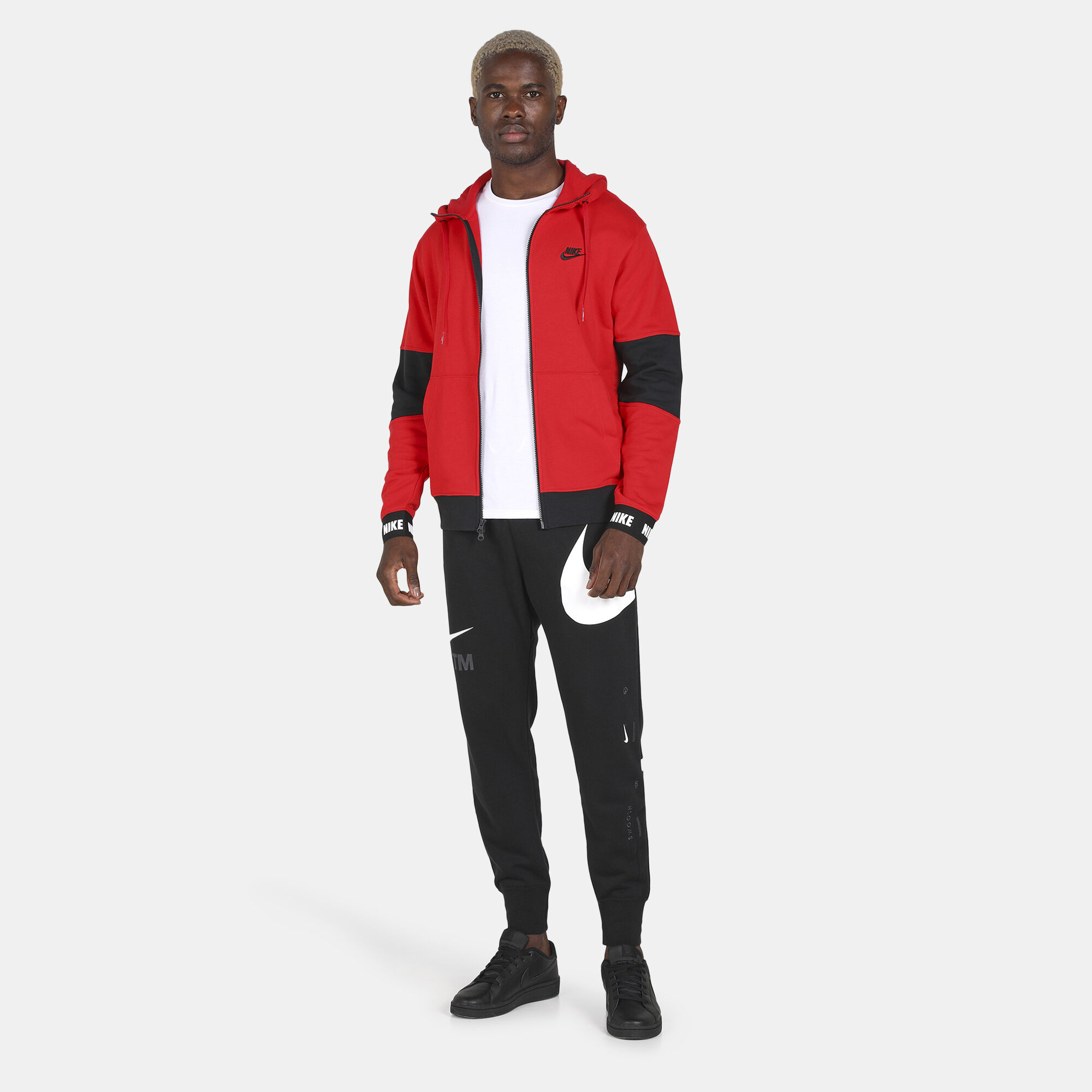 Buy Nike Men s Sportswear Essentials Full Zip Hoodie Red in KSA SSS