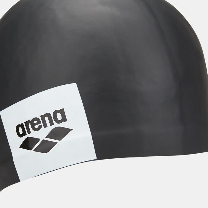 Arena Logo Moulded Swimming Cap Black Arena Logo Moulded Swimming Cap Black image number 2