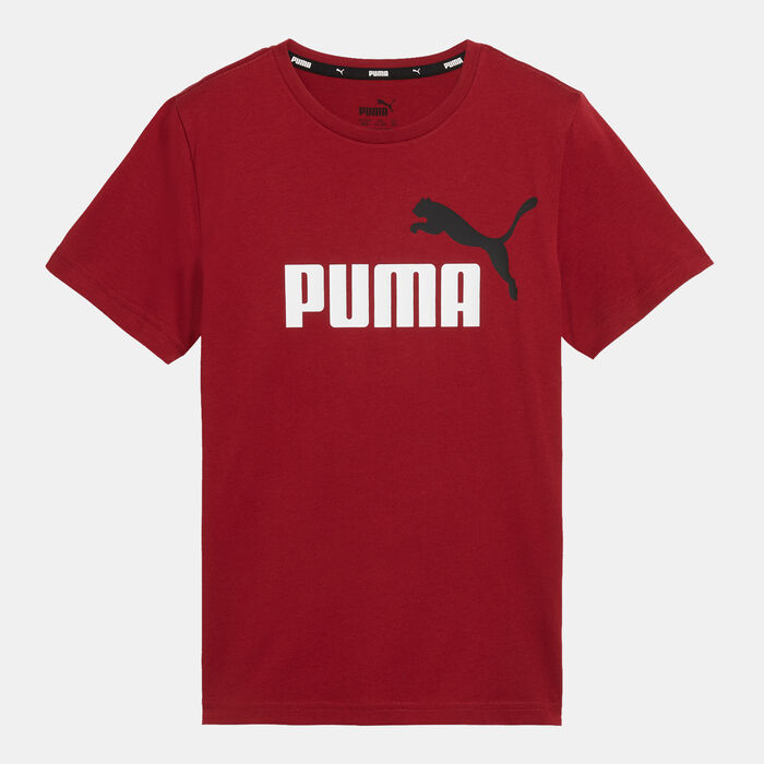 PUMA Kids' Essentials+ Two Tone Logo T-Shirt Red PUMA Kids' Essentials+ Two Tone Logo T-Shirt Red image number 0
