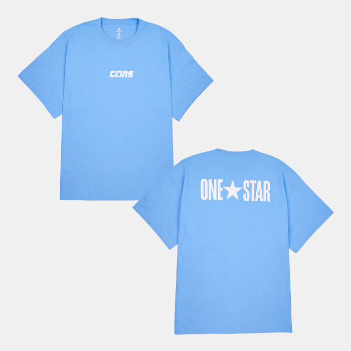 Converse Men's One Star T-Shirt Blue Converse Men's One Star T-Shirt Blue image number 0