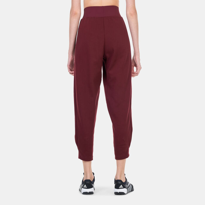 adidas Women's Studio Training Pants Red adidas Women's Studio Training Pants Red image number 1