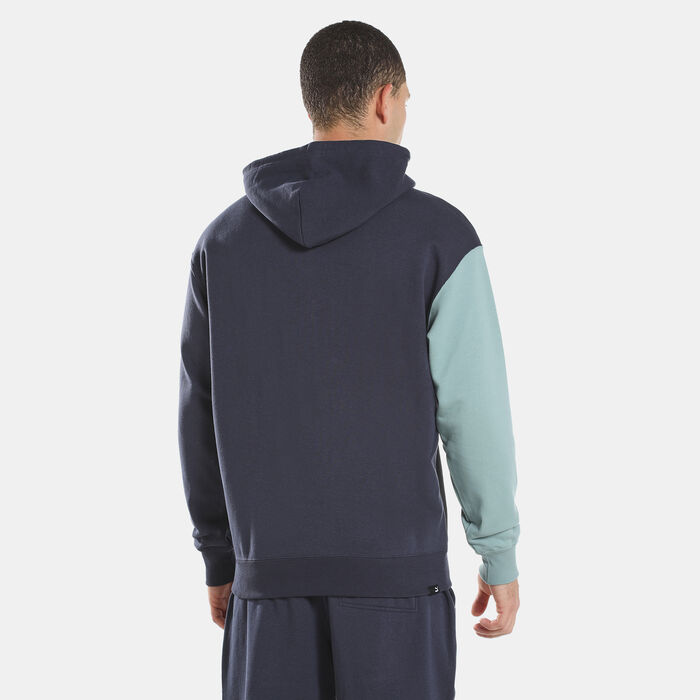 PUMA Men's Downtown Colorblock Hoodie Blue PUMA Men's Downtown Colorblock Hoodie Blue image number 1