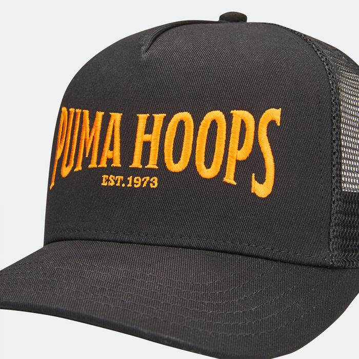 PUMA Basketball Graphic Trucker Cap Black PUMA Basketball Graphic Trucker Cap Black image number 2